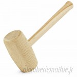 Vorel® klopfholz Marteau Maillet knüpfel Marteau en bois en bois rond 400g 28,5cm Type 33532  B075QGNLKG